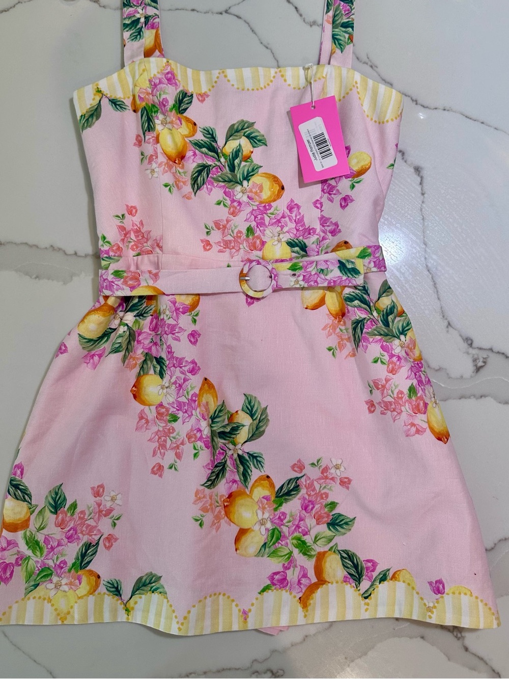 Amanda Uprichard Judie Romper in Lemoncello - Picture 5 of 7